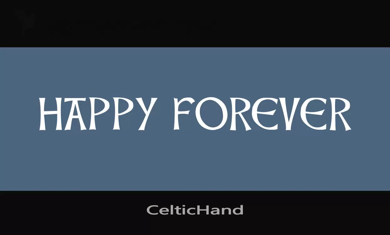 「CelticHand」字体效果图