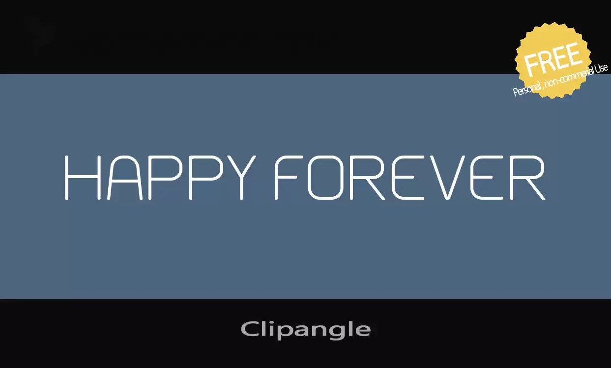 「Clipangle」字体效果图