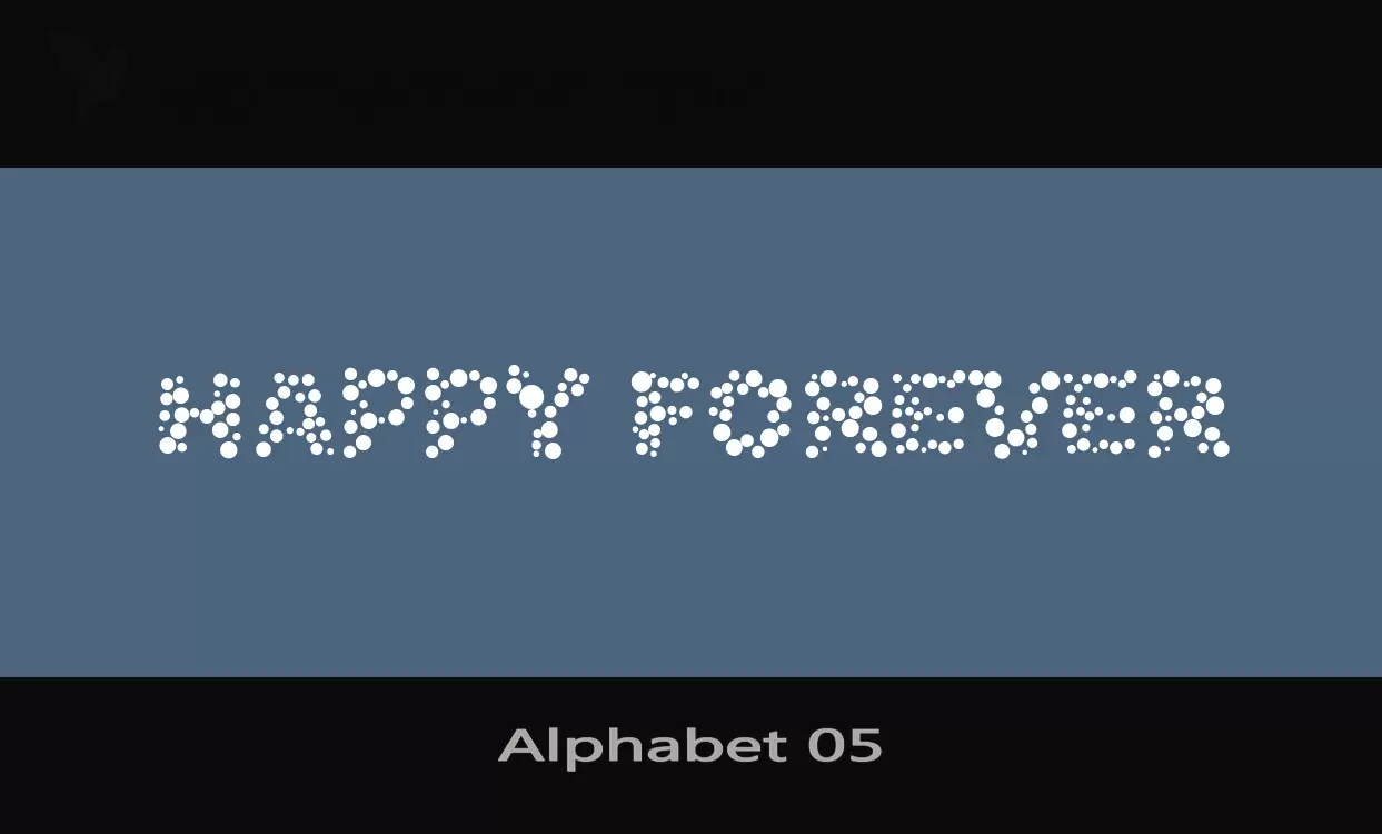 Font Sample of Alphabet-05