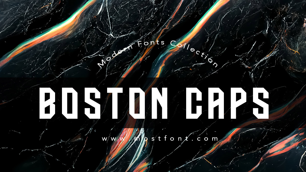 BOSTON CAPS Font by Eotype Type Foundry