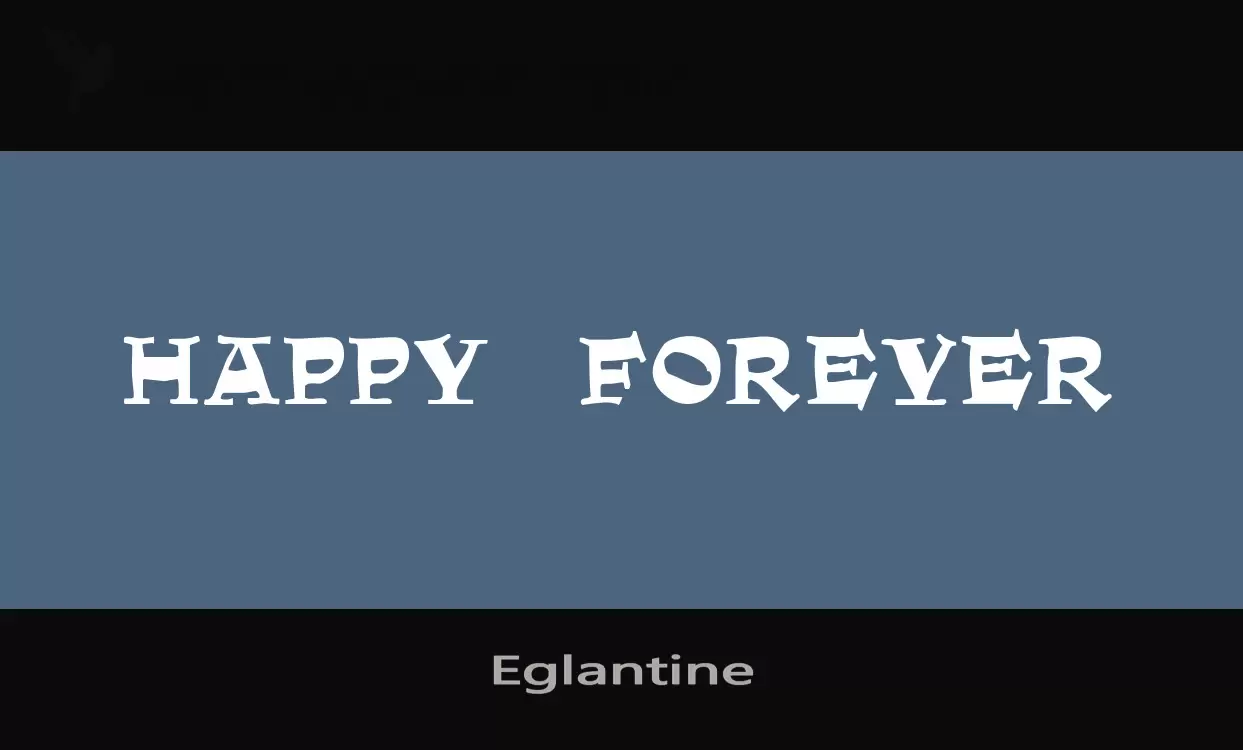 Font Sample of Eglantine