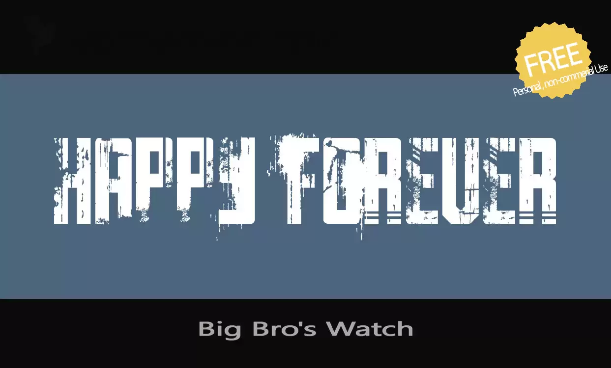 「Big-Bro's-Watch」字体效果图