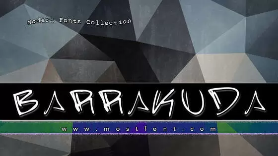 「Barrakuda」字体排版样式