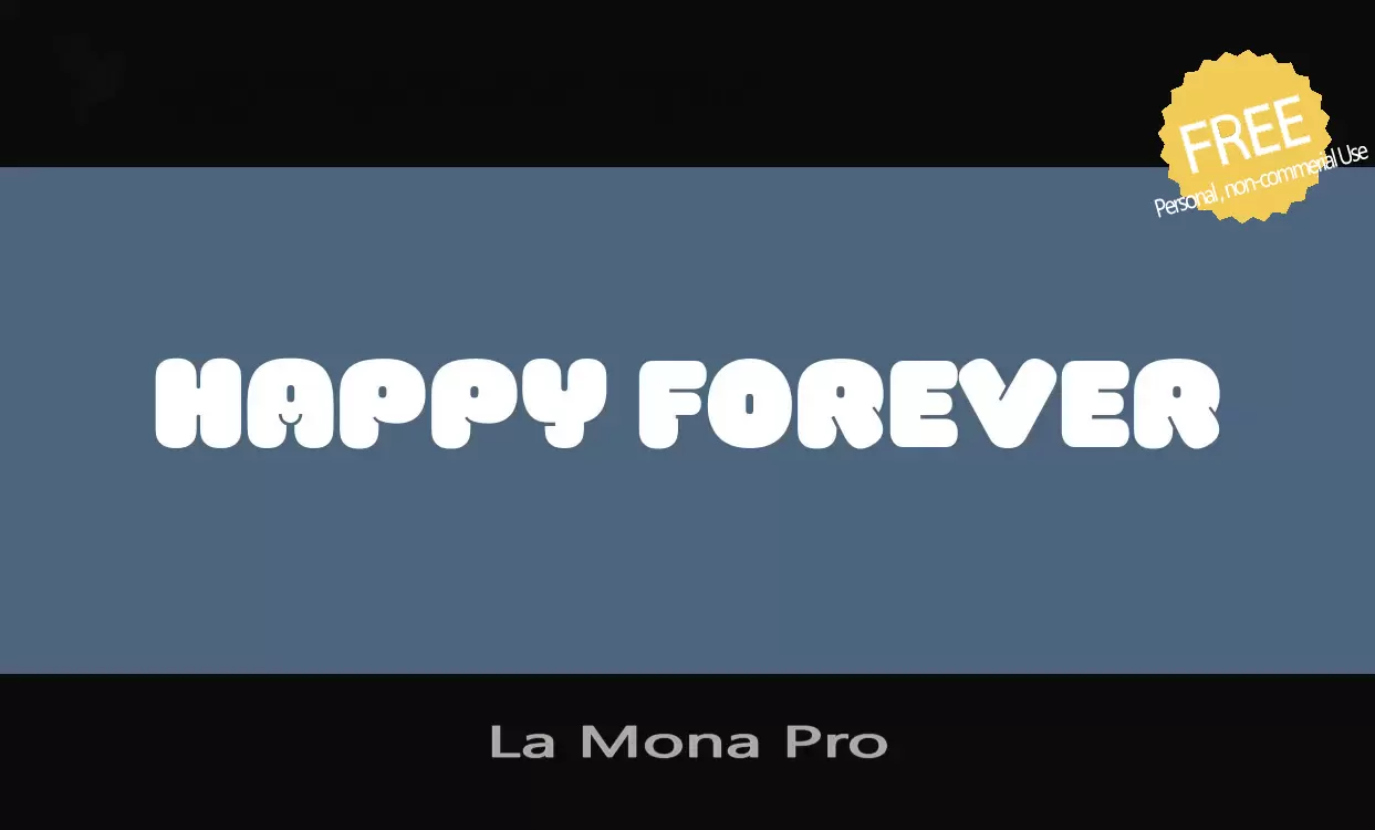 「La-Mona-Pro」字体效果图
