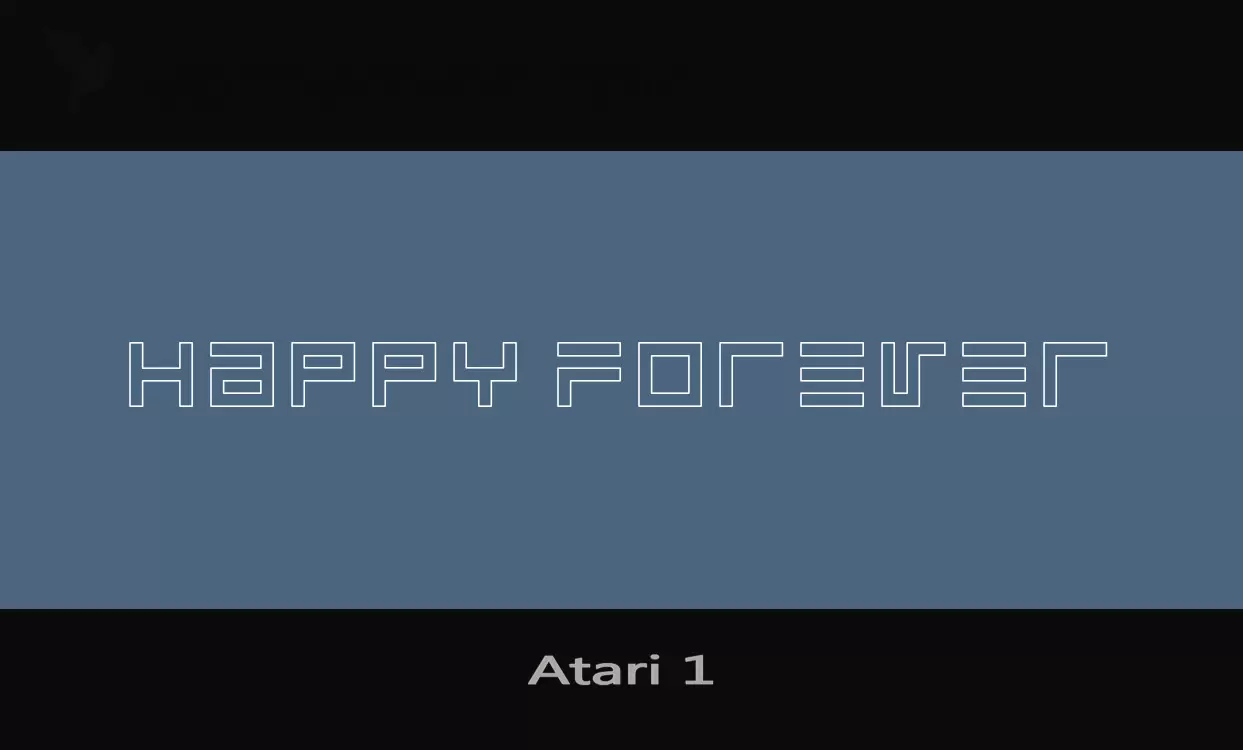 「Atari-1」字体效果图