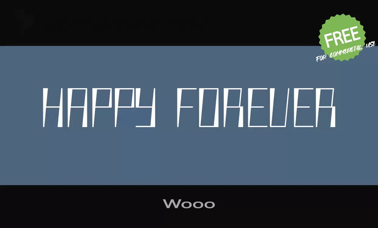 「Wooo」字体效果图