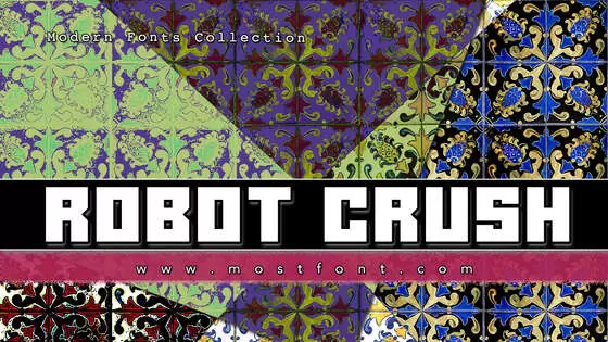「Robot-Crush」字体排版图片
