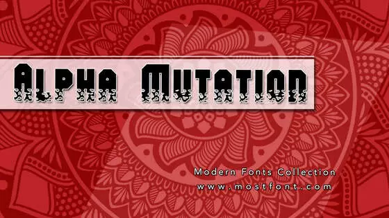 Typographic Design of Alpha-Mutation
