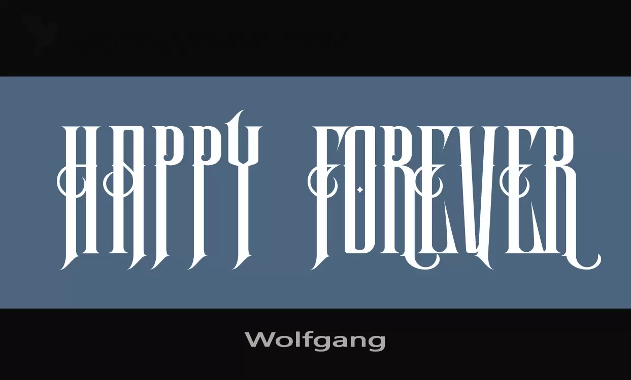 Font Sample of Wolfgang