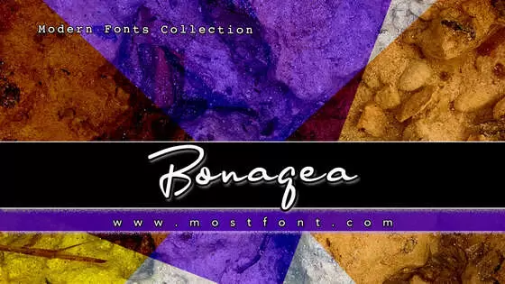 Typographic Design of Bonagea