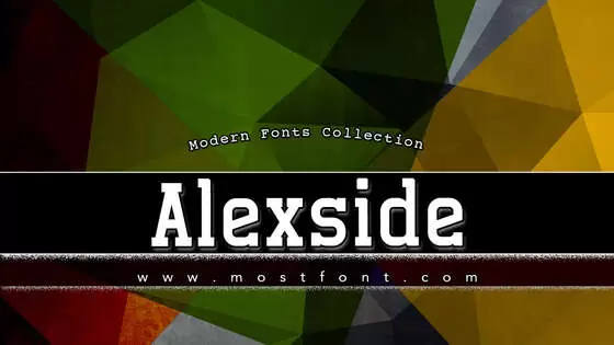 「Alexside」字体排版图片