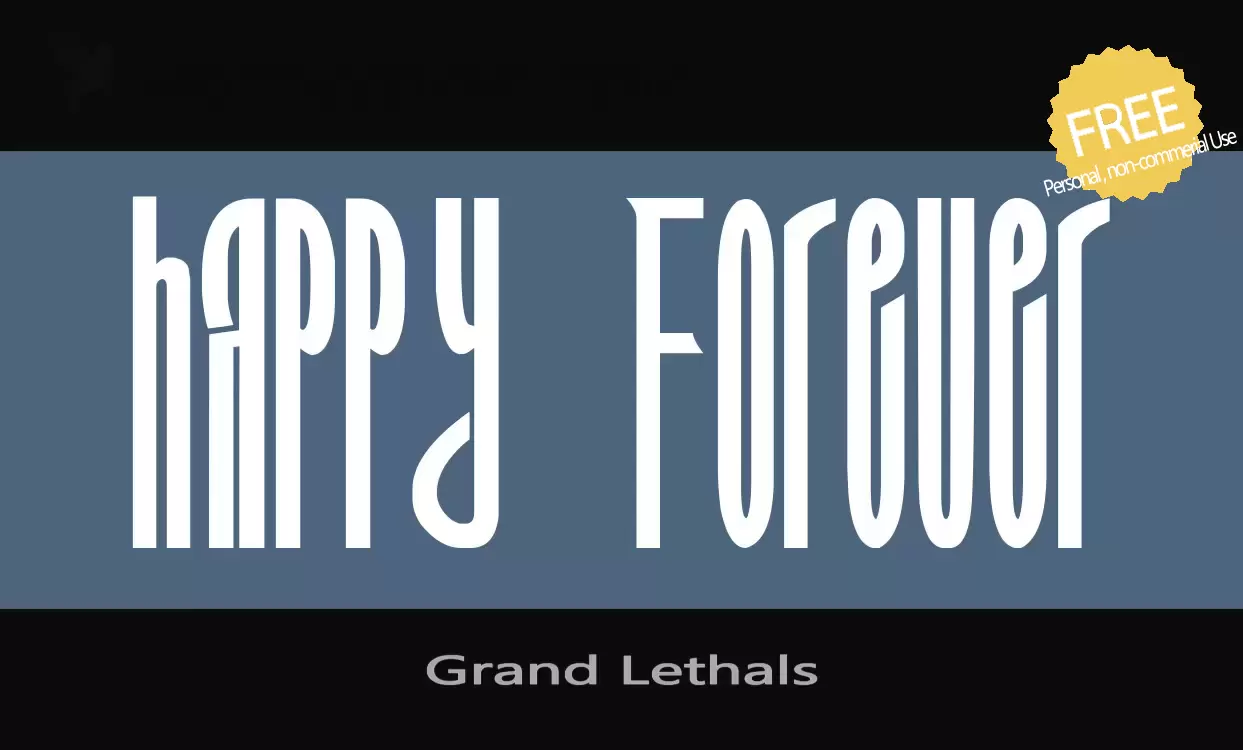 「Grand-Lethals」字体效果图
