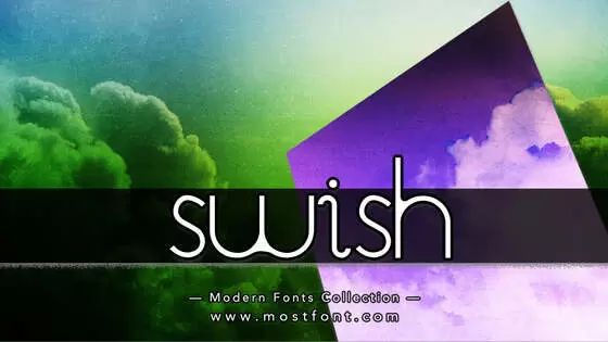 「Swish」字体排版样式