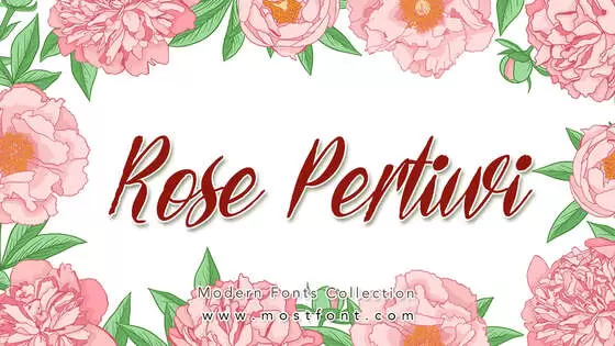 Typographic Design of Rose-Pertiwi