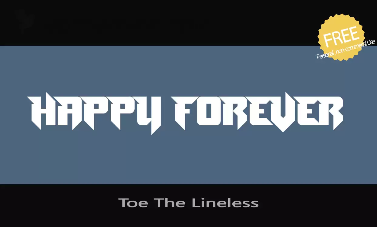 Sample of Toe-The-Lineless