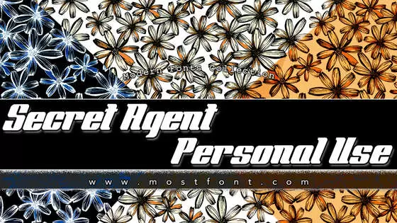 「Secret-Agent-Personal-Use」字体排版样式