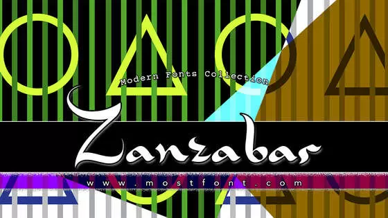 「Zanzabar」字体排版图片