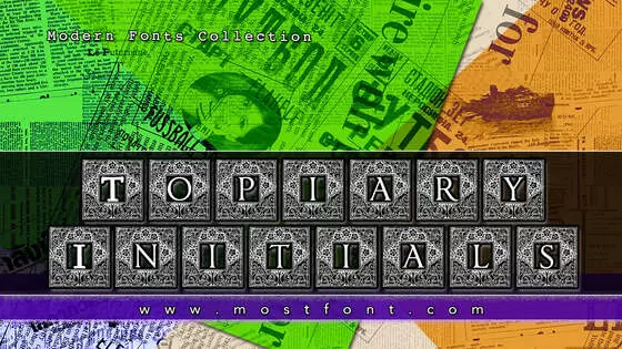 「Topiary-Initials」字体排版样式
