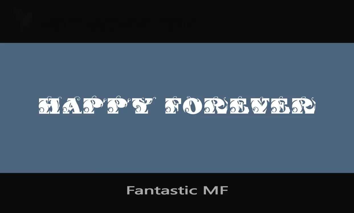 「Fantastic-MF」字体效果图