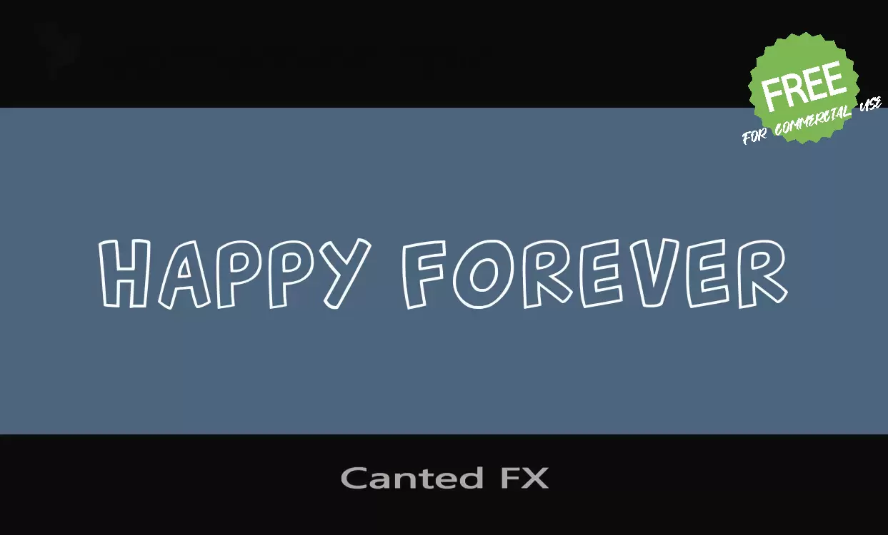 「Canted-FX」字体效果图