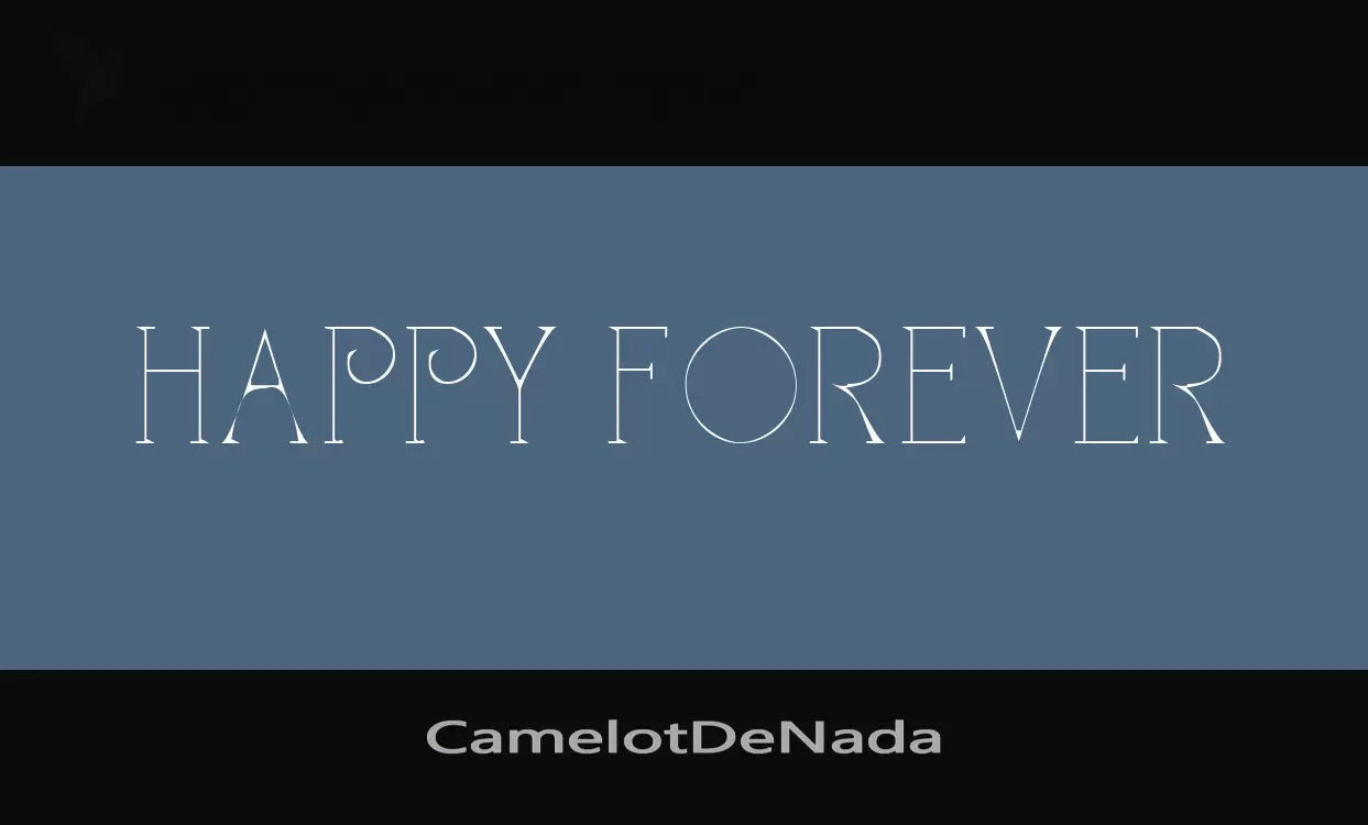 「CamelotDeNada」字体效果图