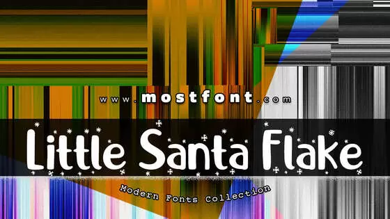 Typographic Design of Little-Santa-Flake