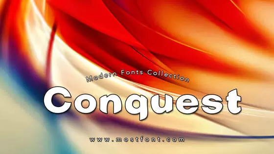 「Conquest」字体排版图片