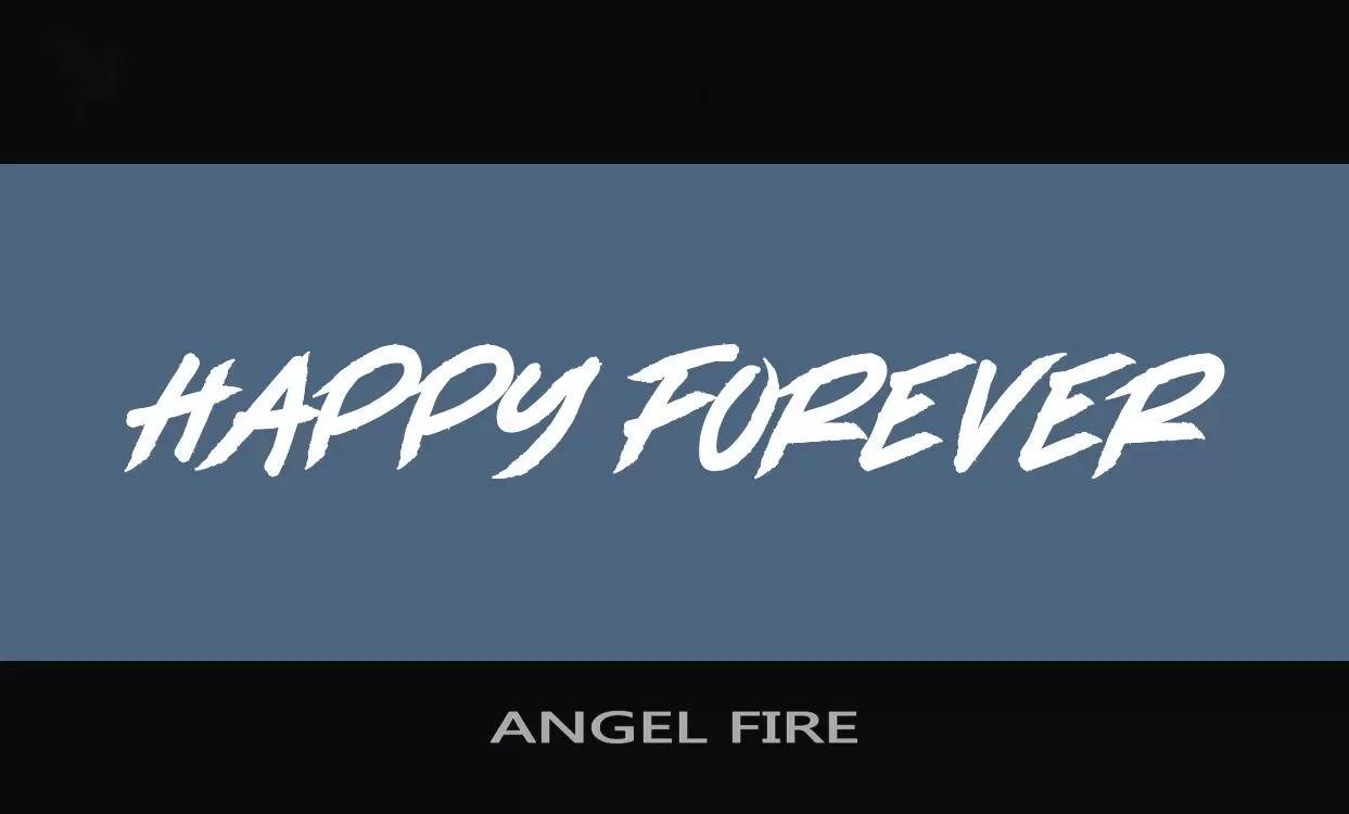 「ANGEL-FIRE」字体效果图