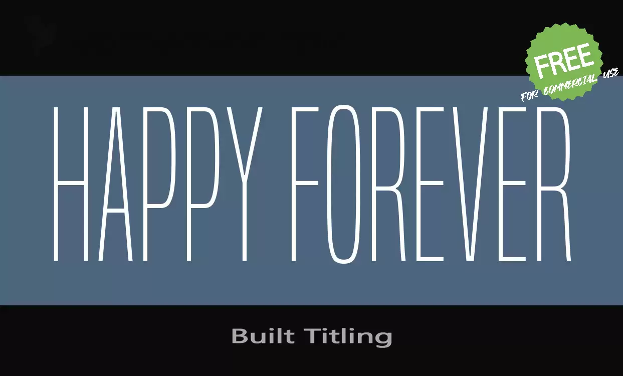 Sample of Built Titling