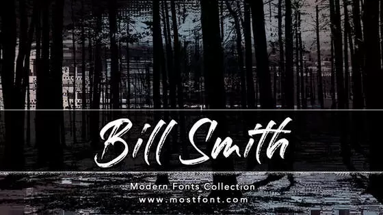 「Bill-Smith」字体排版图片