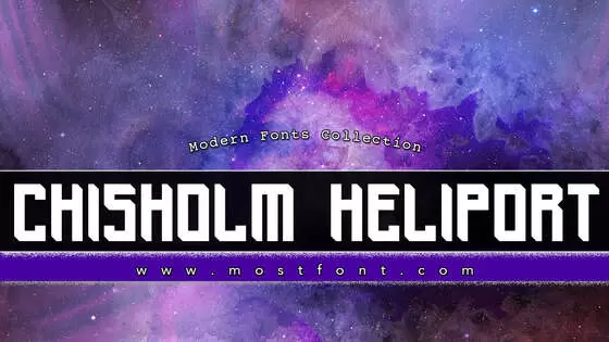 Typographic Design of Chisholm-Heliport