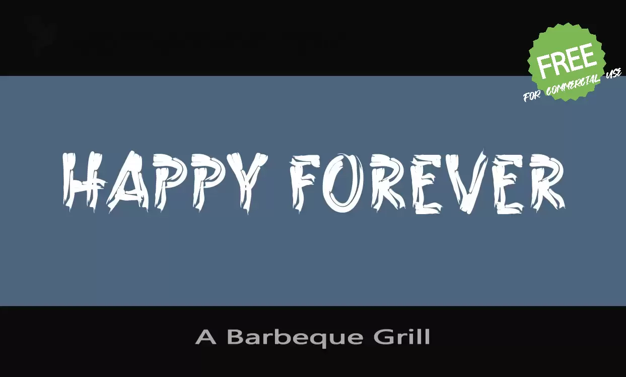 「A-Barbeque-Grill」字体效果图