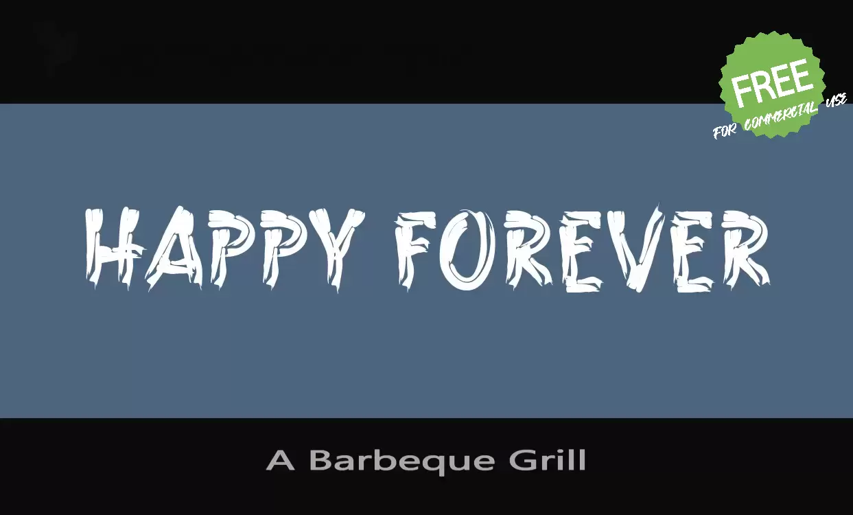 「A Barbeque Grill」字体效果图