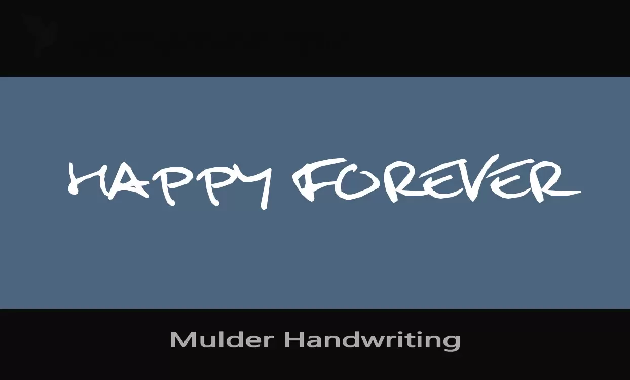 Sample of Mulder-Handwriting