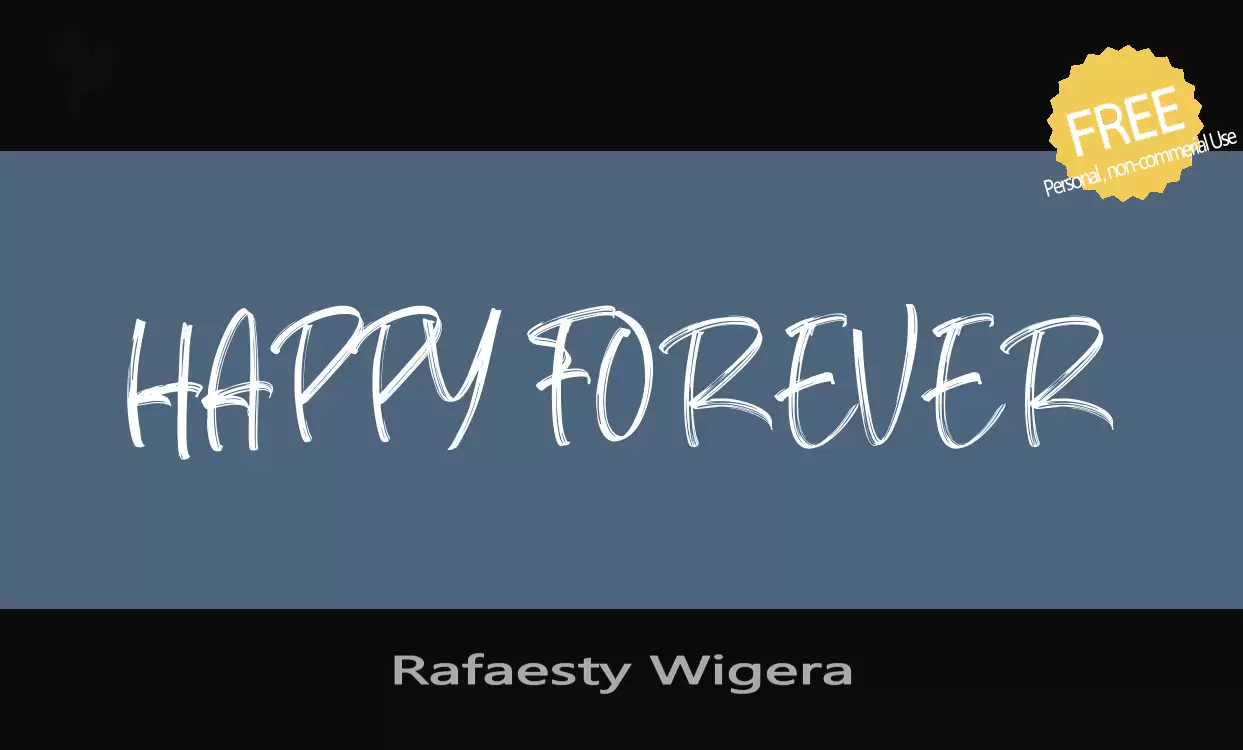 「Rafaesty-Wigera」字体效果图