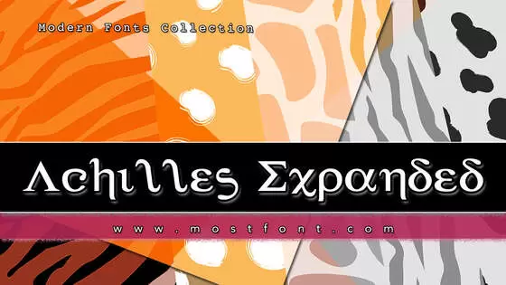「Achilles-Expanded」字体排版样式