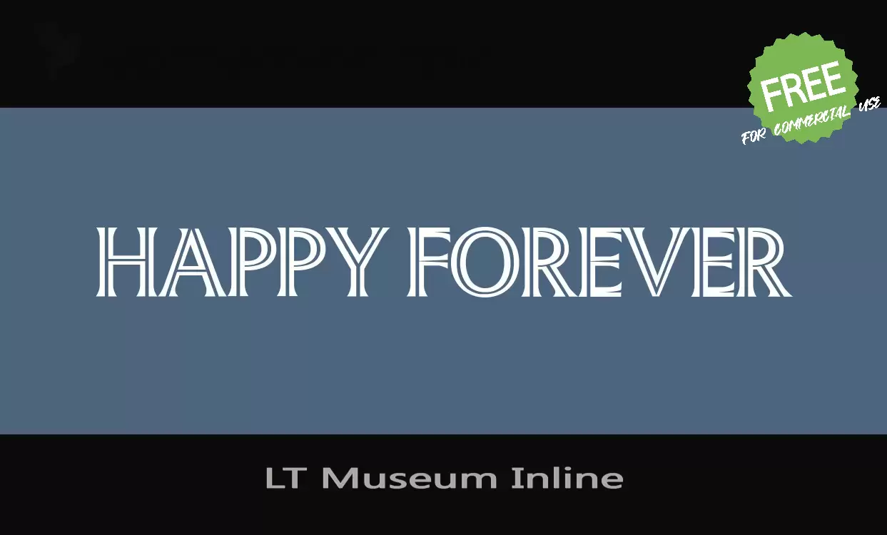 「LT-Museum-Inline」字体效果图