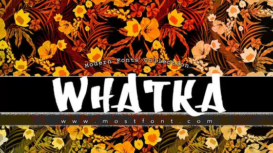 Typographic Design of Whatka