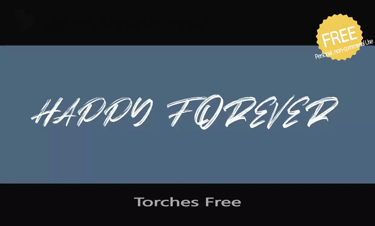 「Torches-Free」字体效果图