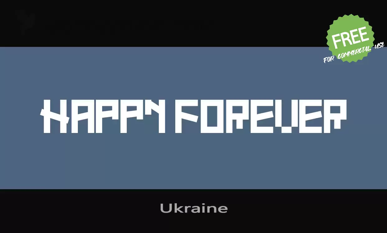 Font Sample of Ukraine