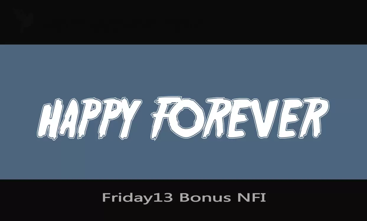 「Friday13-Bonus-NFI」字体效果图