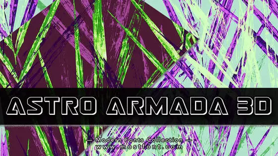 「Astro-Armada-3D」字体排版图片