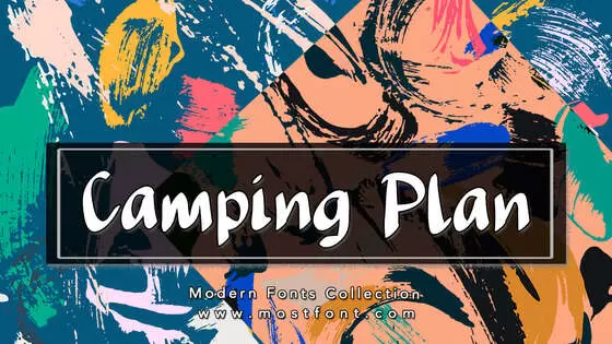 Typographic Design of Camping-Plan