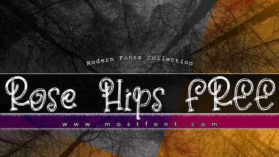 「Rose-Hips-FREE」字体排版样式