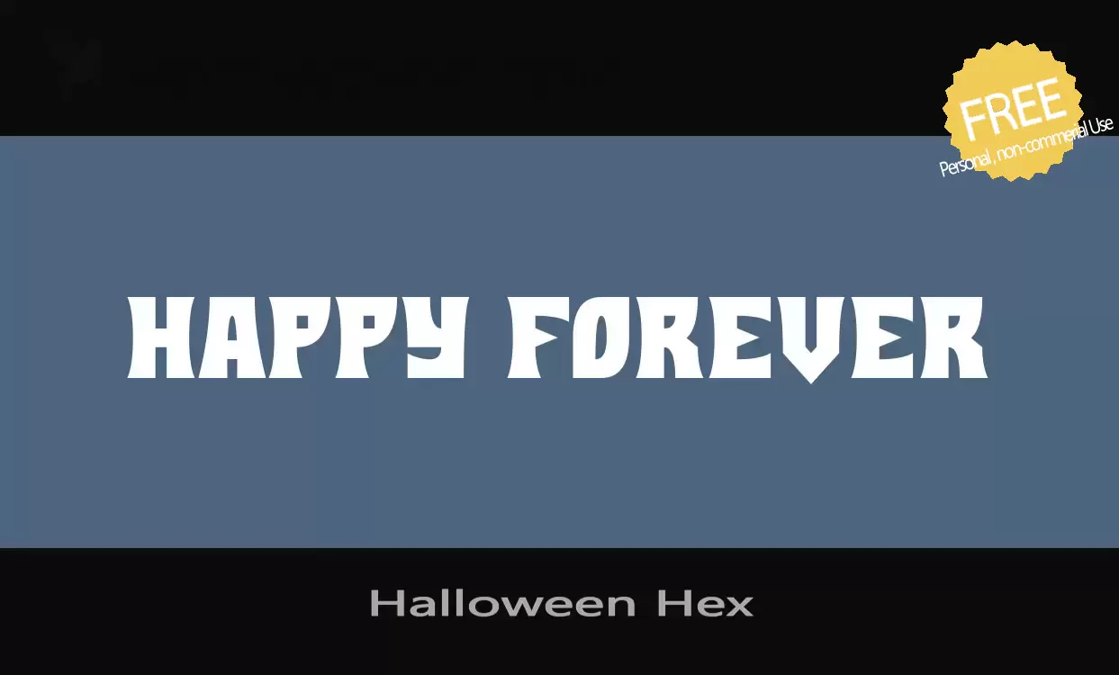 「Halloween-Hex」字体效果图