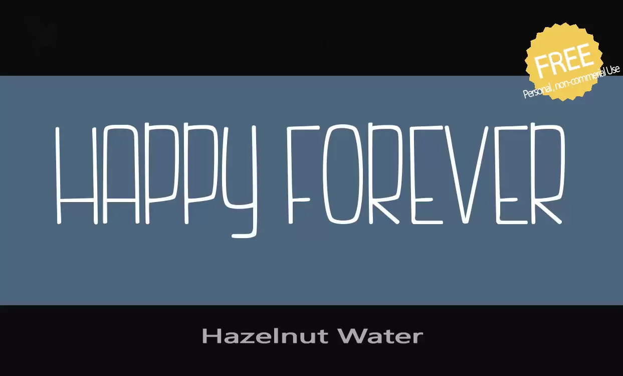 Sample of Hazelnut-Water