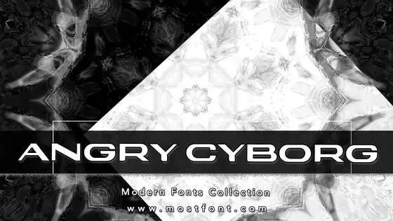 Typographic Design of Angry-Cyborg
