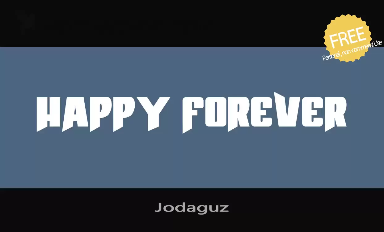 「Jodaguz」字体效果图