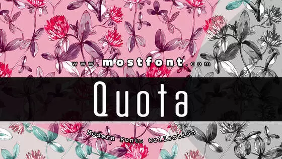 Typographic Design of Quota