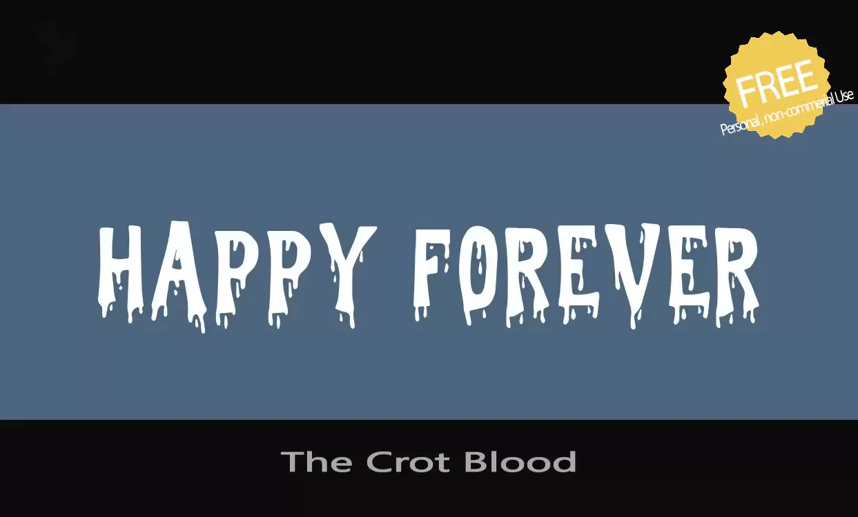 「The-Crot-Blood」字体效果图